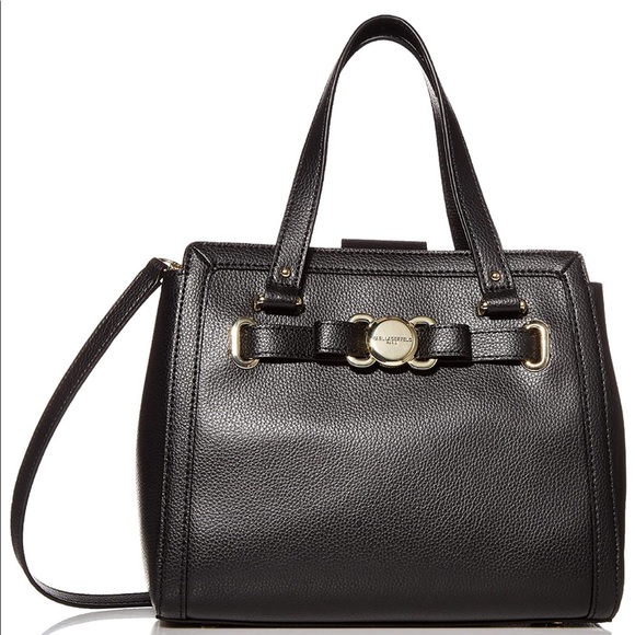 Karl Lagerfeld Handbags - NWT Karl Lagerfeld Paris leather Satchel/crossbody